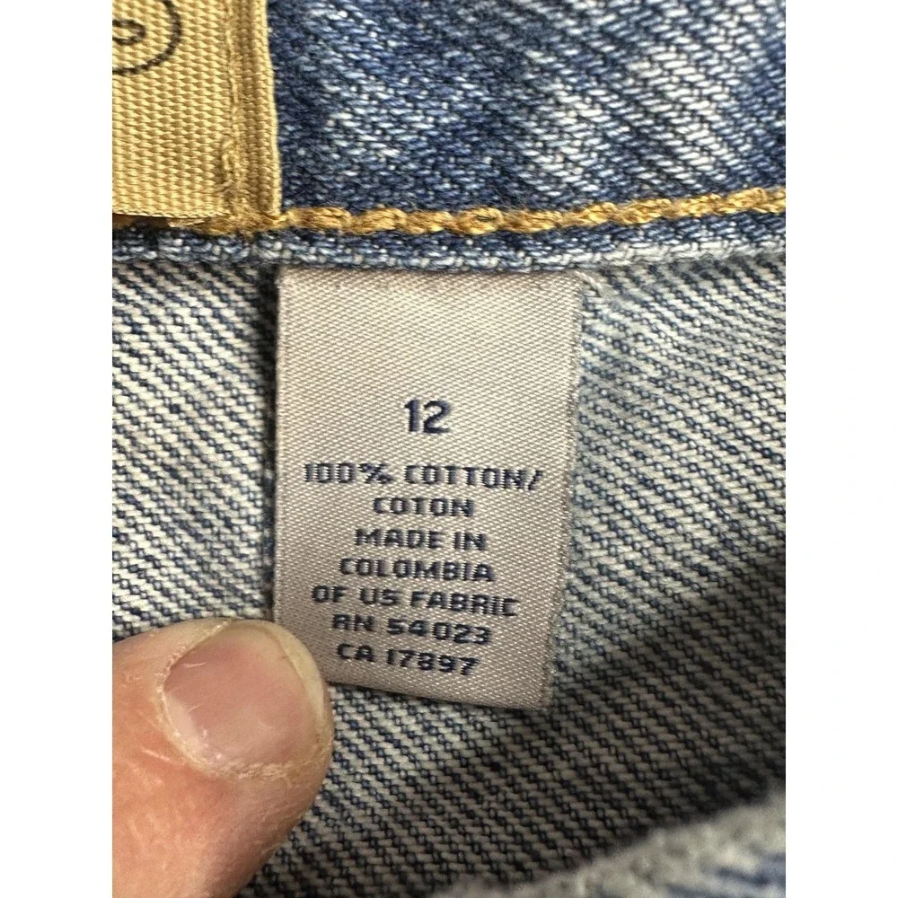 Old Navy Jeans Kids 12 Regular Straight Leg Blue Denim 100% Cotton EXCELLENT